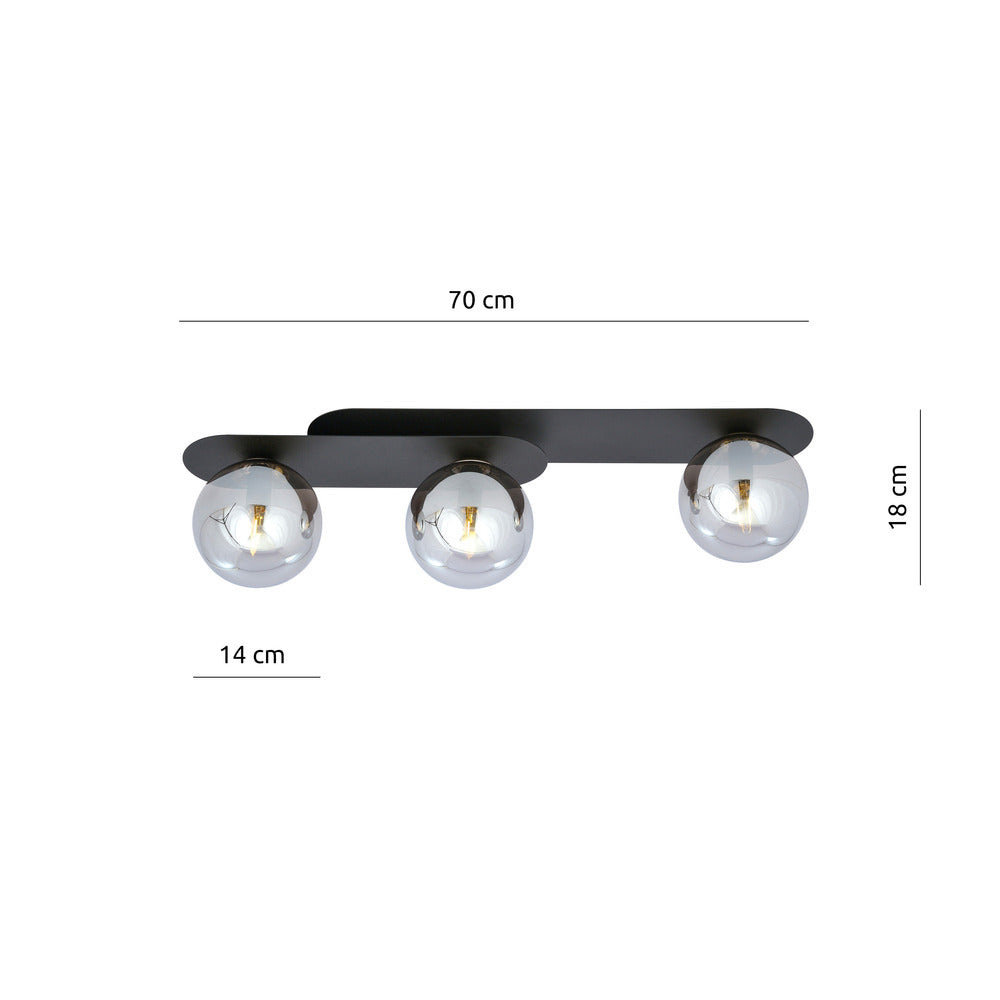 Emibig Plaza 3 Black/Graphite Pendant