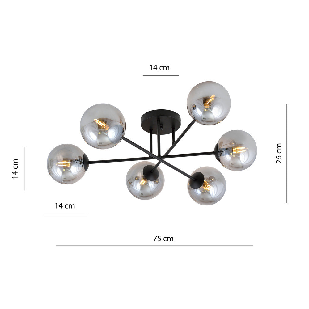 Emibig Roma 6 Black/Graphite Pendant