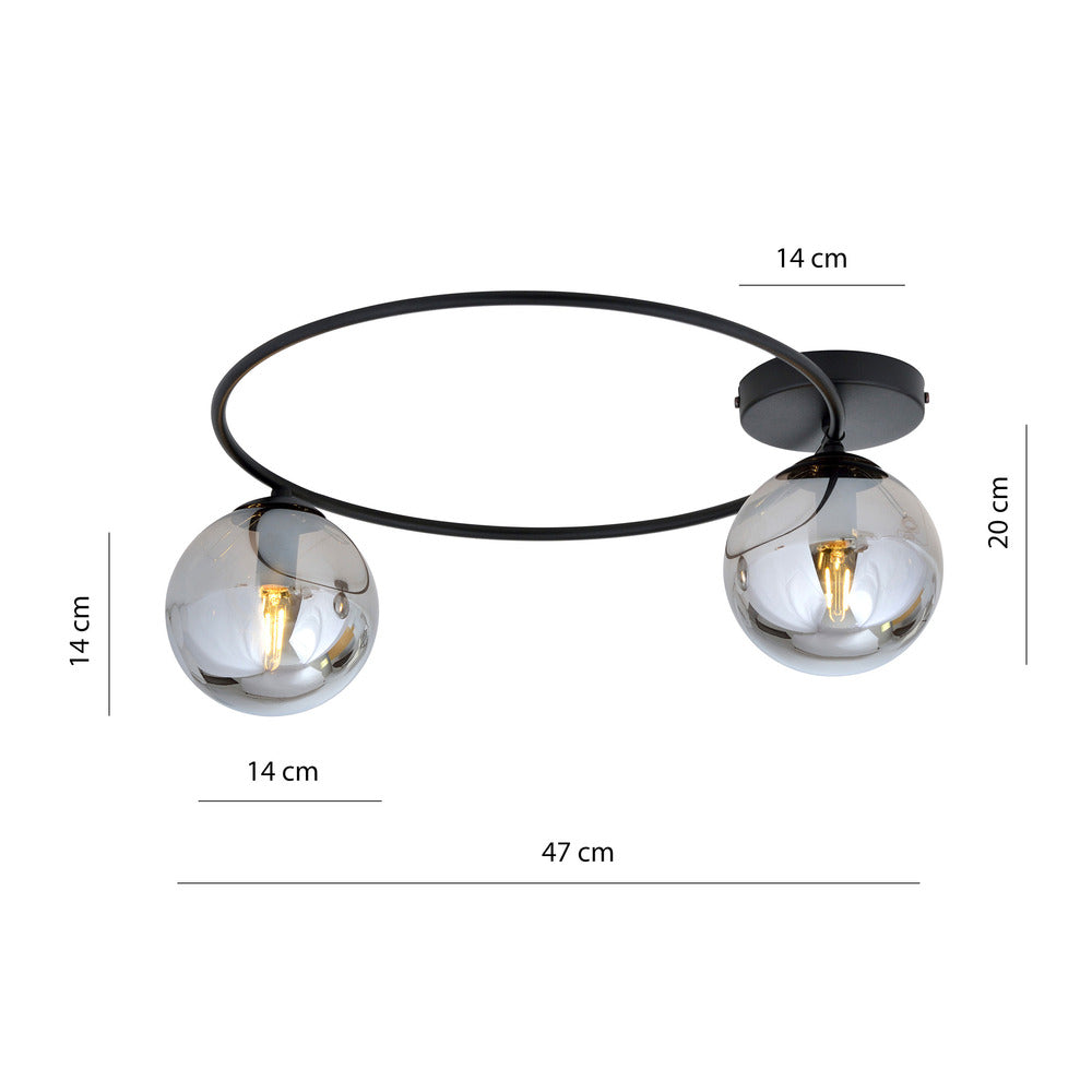Emibig Sopra 2 Black/Graphite Pendant Light