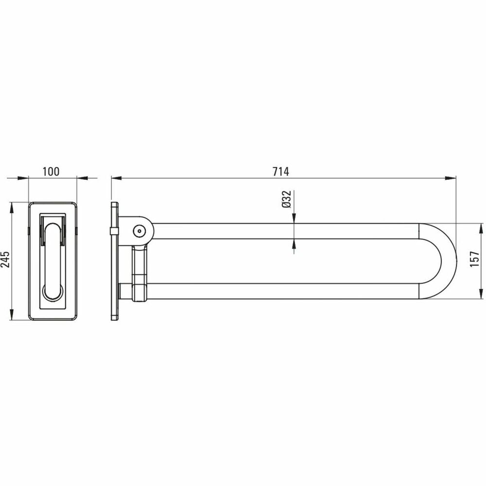 Deante Lehnen Concept Pro 70 cm Folding Support Handle
