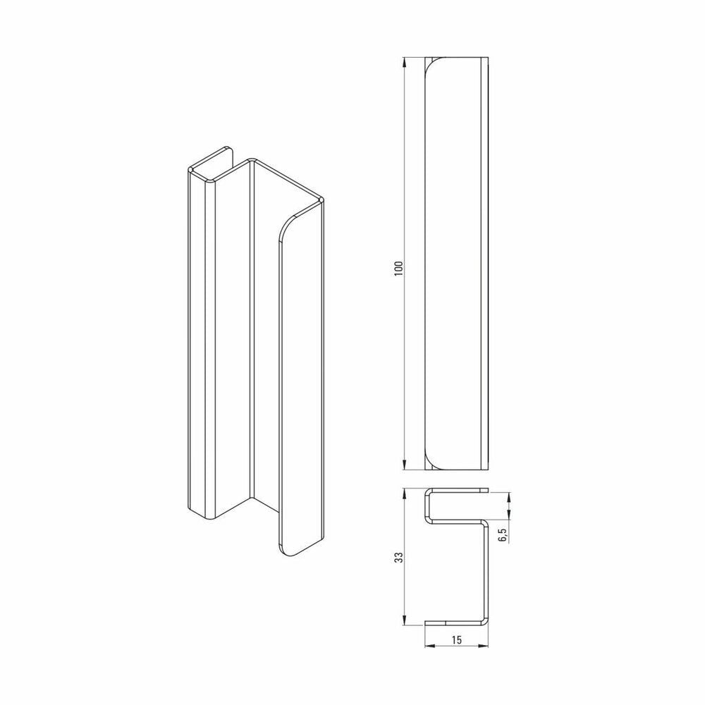 Black Door Handle Deante Kerria Plus
