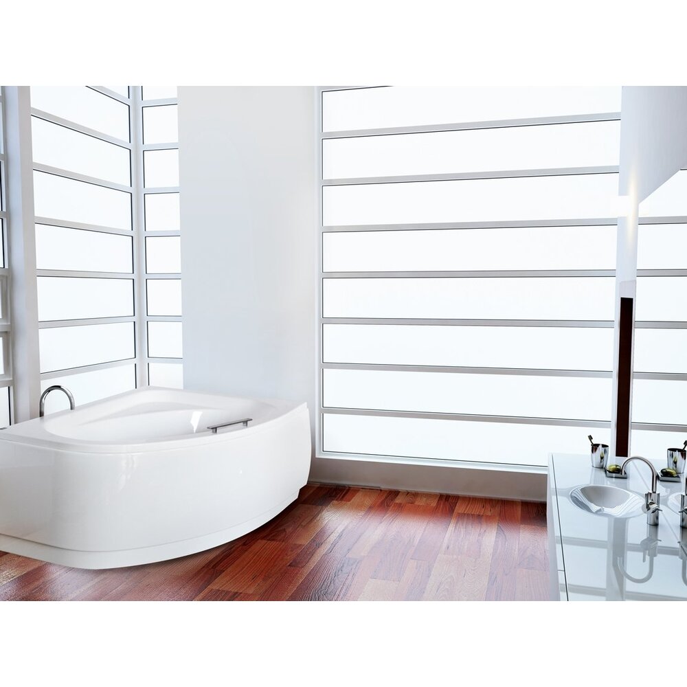 Маска за вана Besco Cornea 140x80 см, монтаж отдясно
