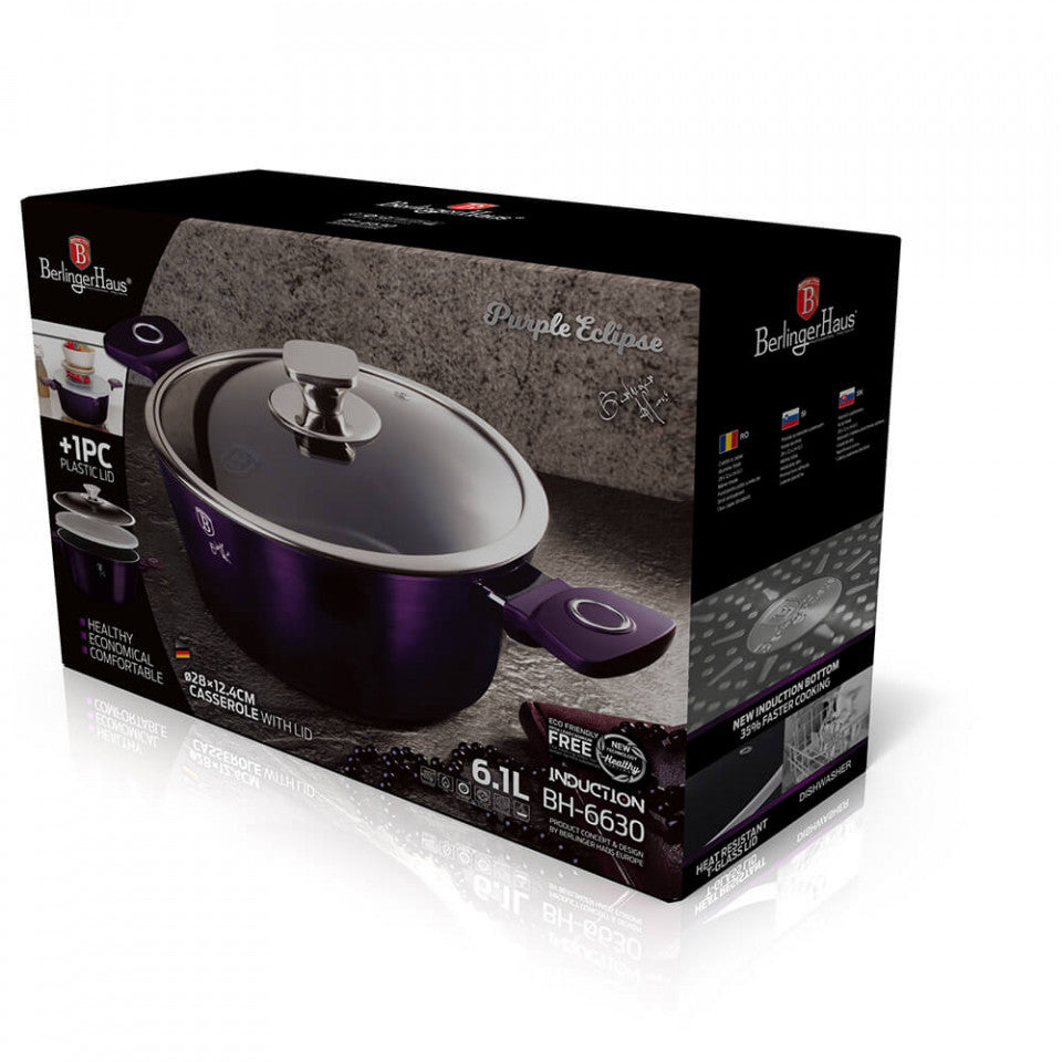 Тенджера с капак Purple Eclipse Collection BerlingerHaus BH 6628