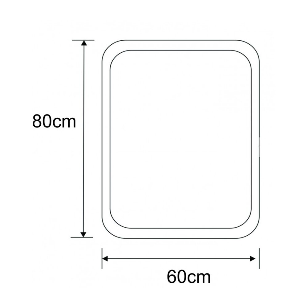 Правоъгълно огледало Inter Ceramic 60x80 cm