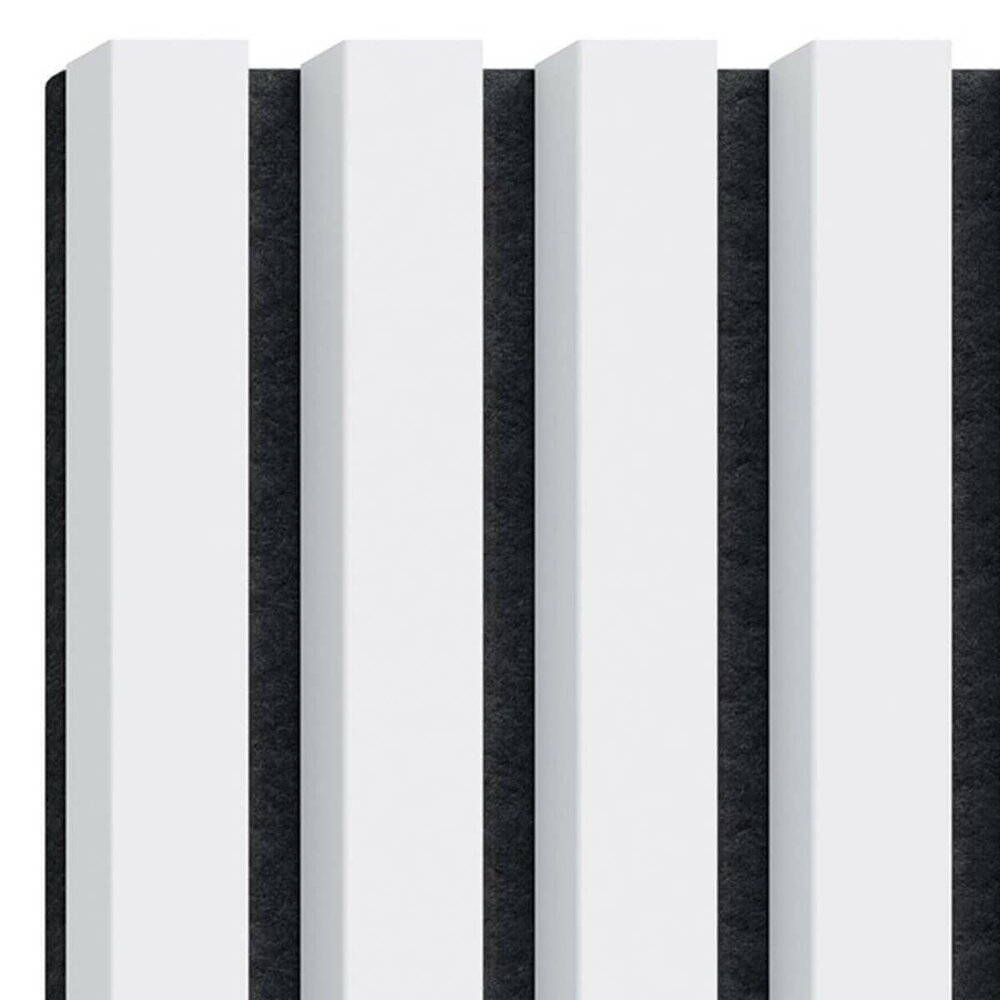 Декоративен/акустичен панел Lameo Mini MDF бял мат 30x275 см