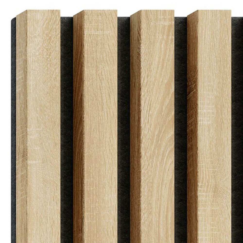 Декоративен/акустичен панел Lameo Mini от MDF с финиш дъб Сонома 30x275 см