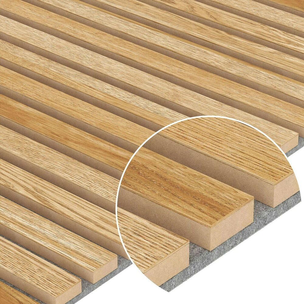 Lameo Decorative/Acoustic Panel Oak (Grey Felt) 60x240 cm