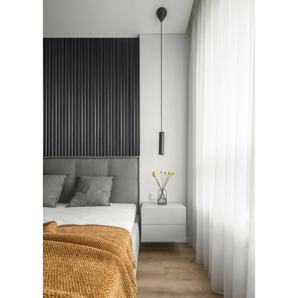 Панел рифлаж Ламетлио Онда, черен завършек 12.2x270 см