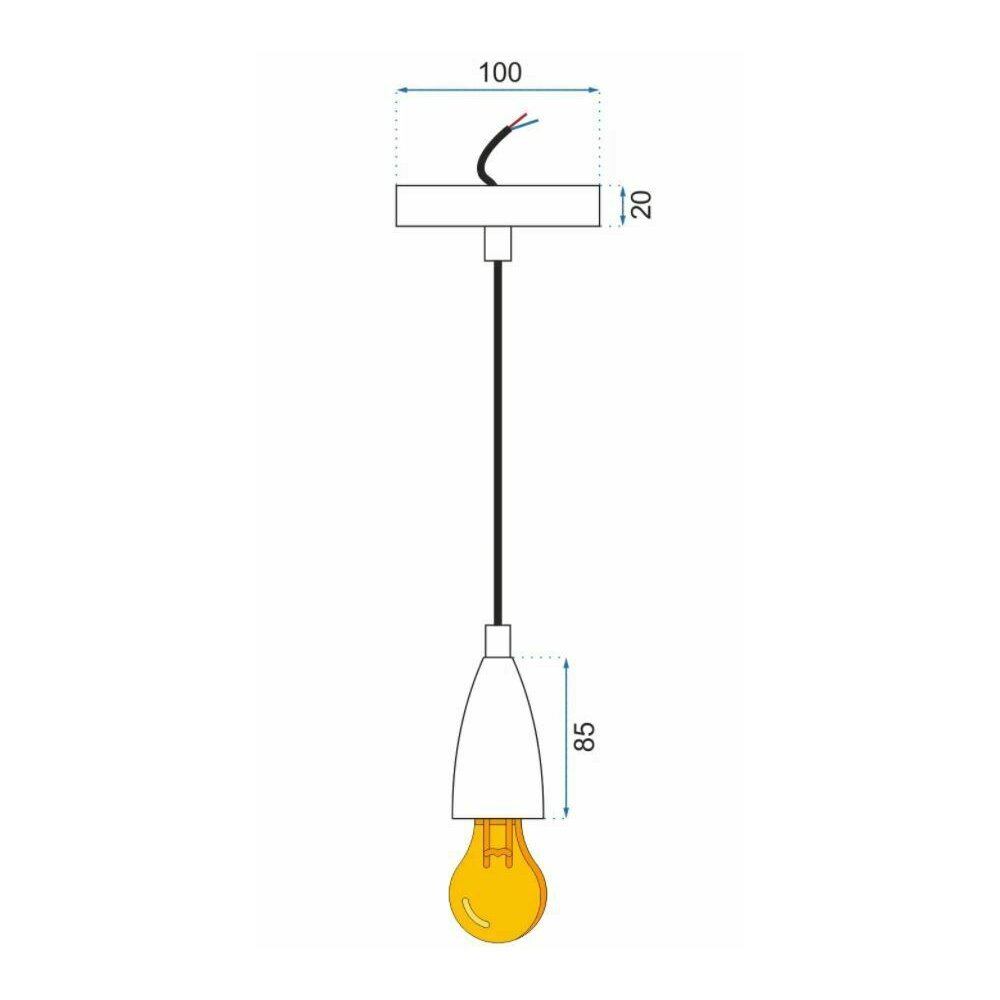 Minimalist/Industrial Glossy Copper Pendant Rea APP359-1CP