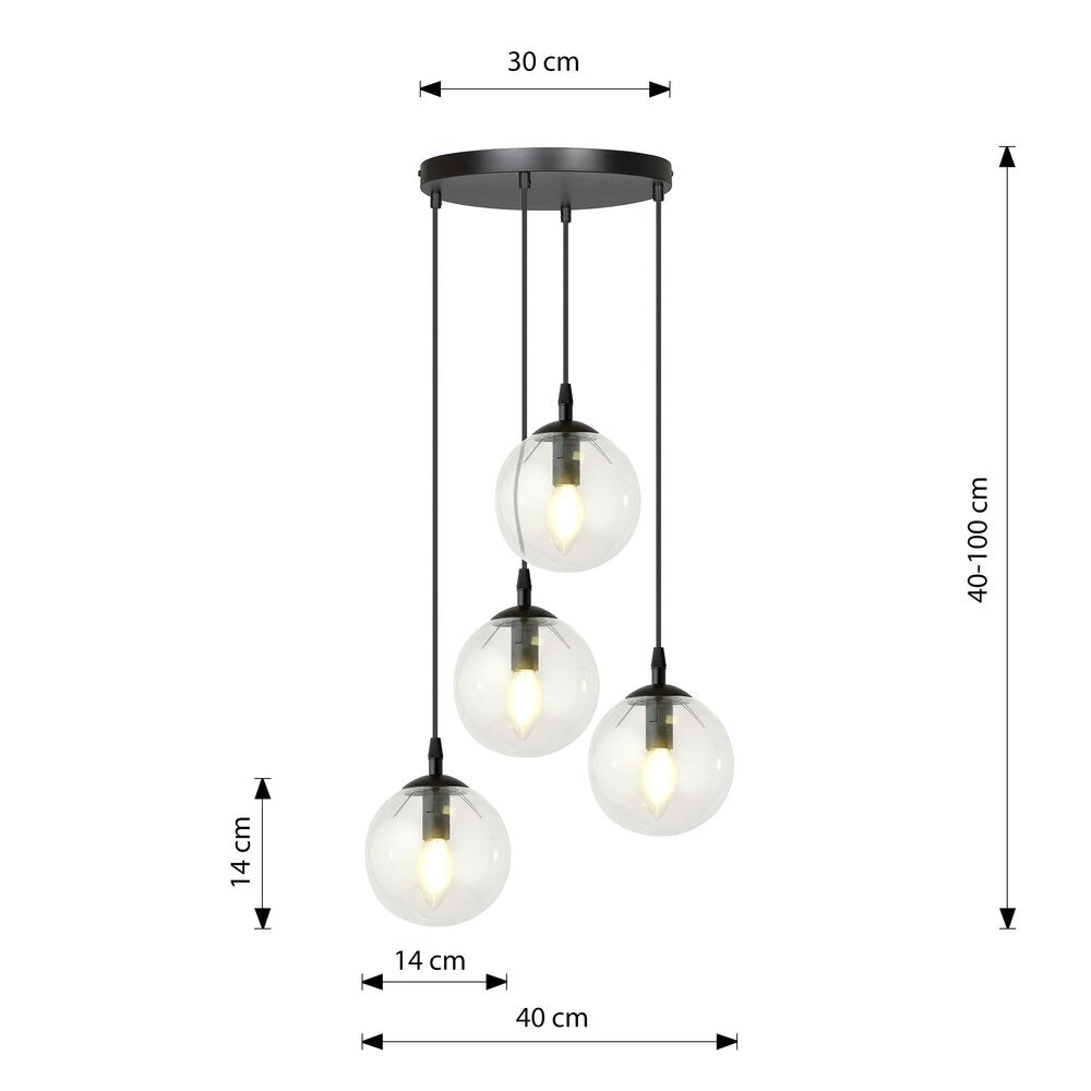 Emibig Cosmo 3 Premium Black/Transparent Pendant