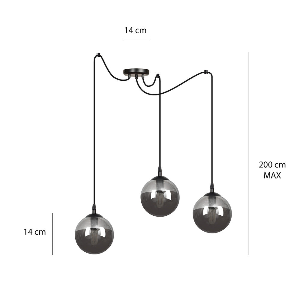 Emibig Gigi 3 Black/Graphite Pendant