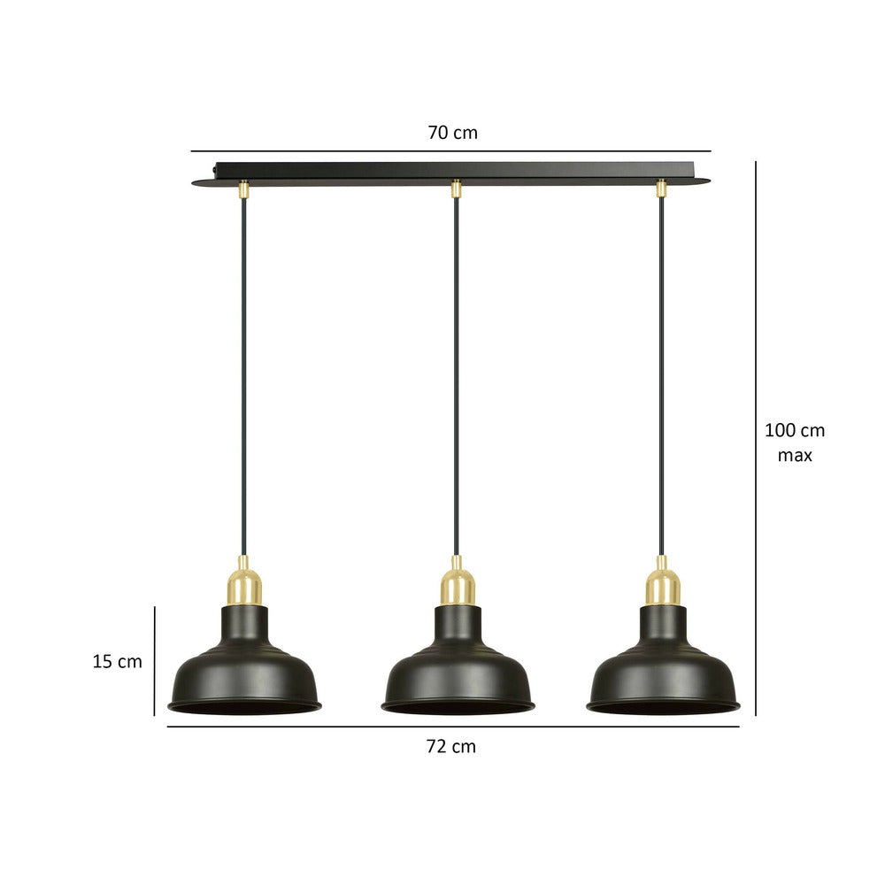 Emibig Ibor 3 Black Pendant