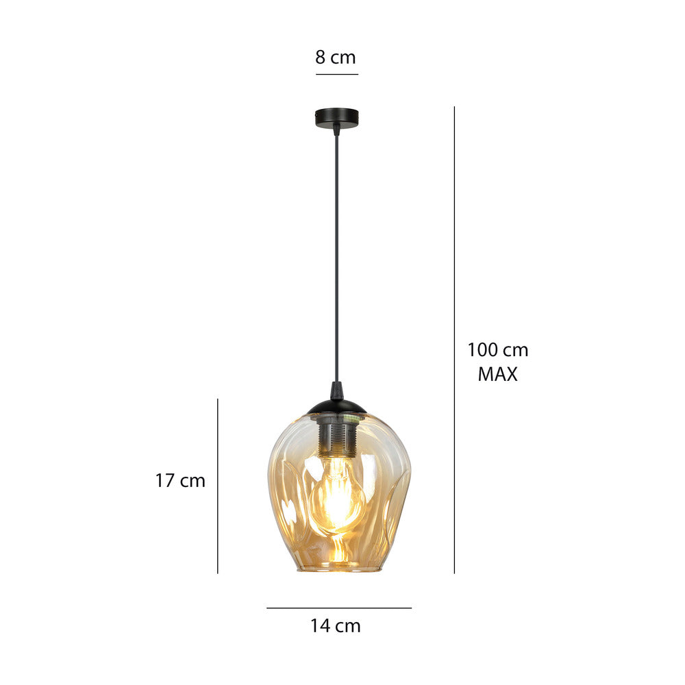 Emibig Istar 1 Black/Brown Pendant