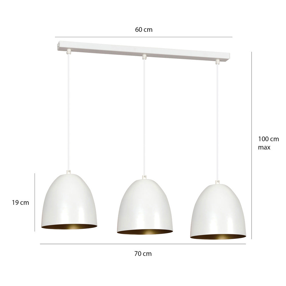 Emibig Lenox 3 Black/Gold Pendant