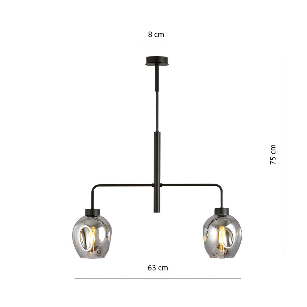 Emibig Lukka 2 Black/Graphite Pendant