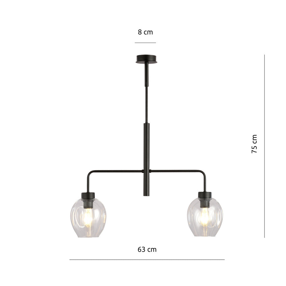 Emibig Lukka 2 Black/Transparent Pendant