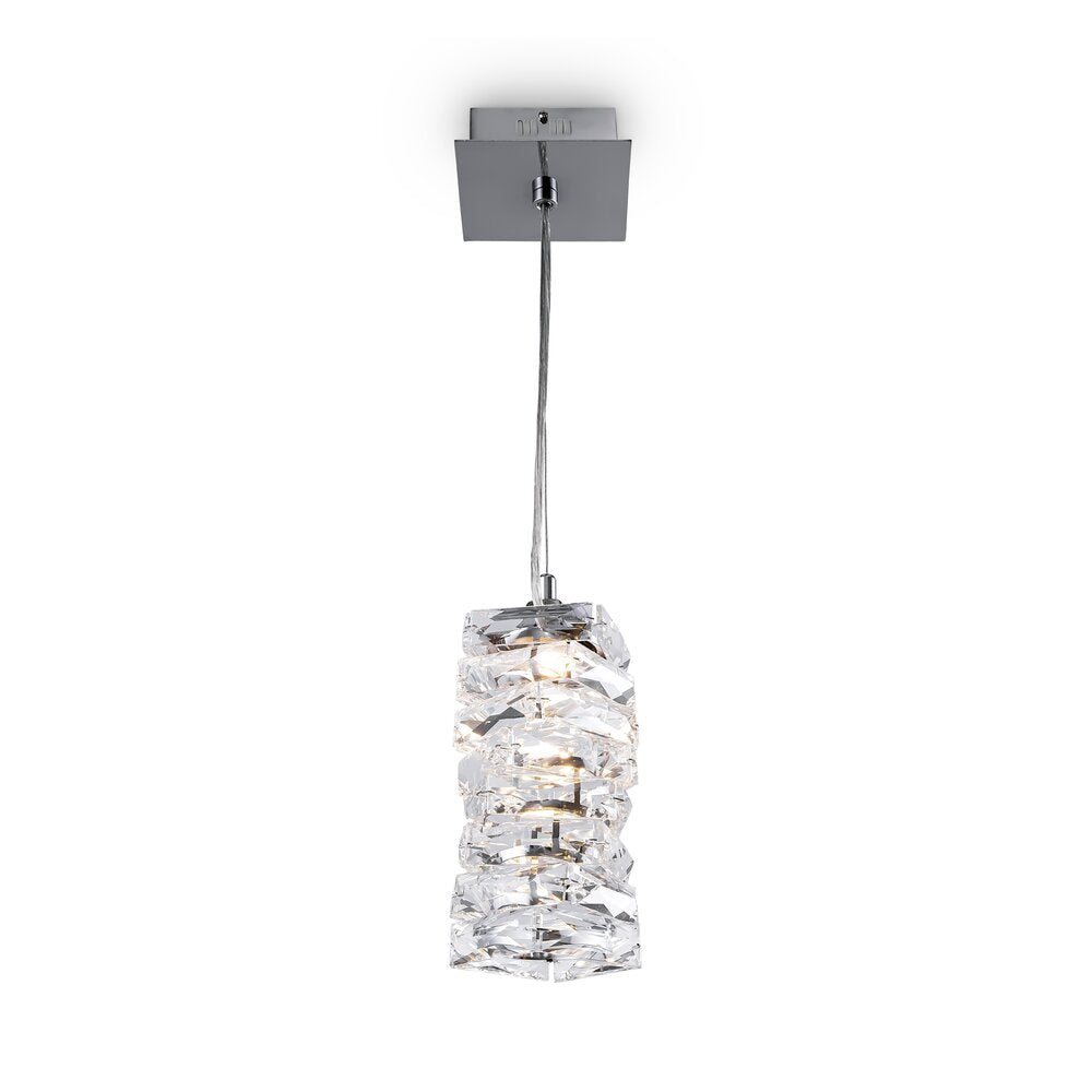 Люстра Maytoni Coil хром/бяло LED