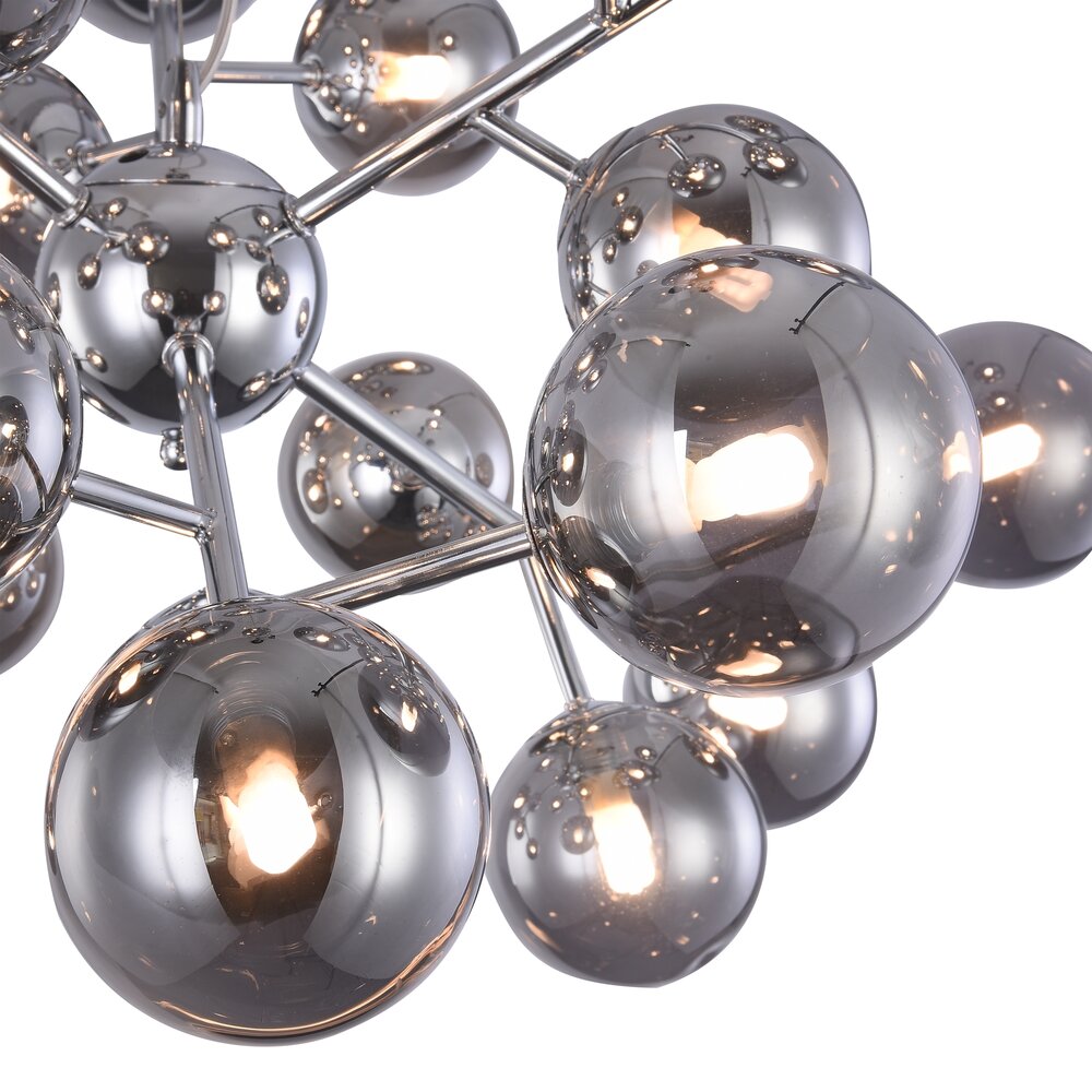 Maytoni Dallas Pendant Chrome/Grey 24 Bulbs
