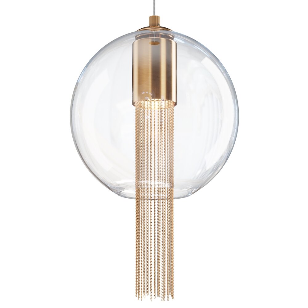 Maytoni Flusso LED Pendant Bronze/Transparent 1 Bulb 33.5 x 57 cm
