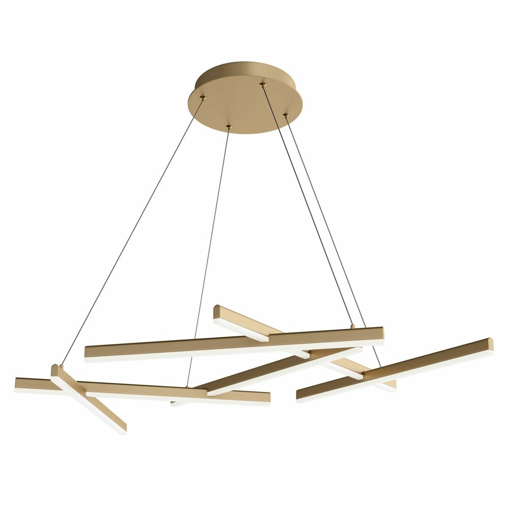 Maytoni Line Gold LED Pendant x 6 17 x 110 cm