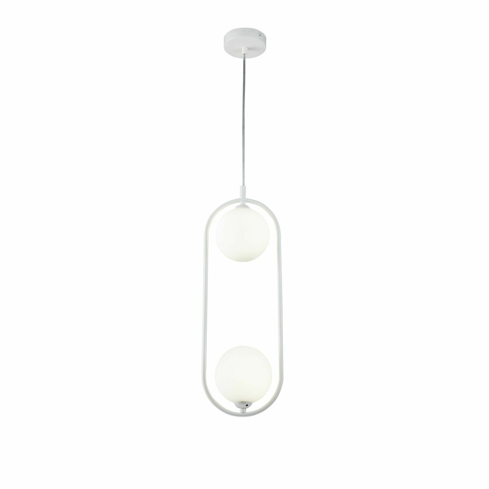 Maytoni Ring Pendant White/White 2 Bulbs