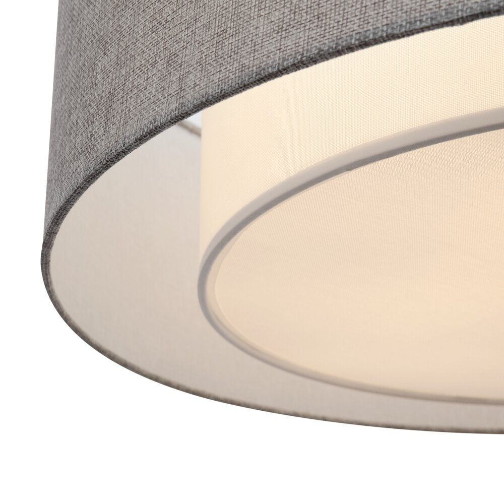 Maytoni Bergamo Ceiling Light Chrome/Grey 3 Bulbs