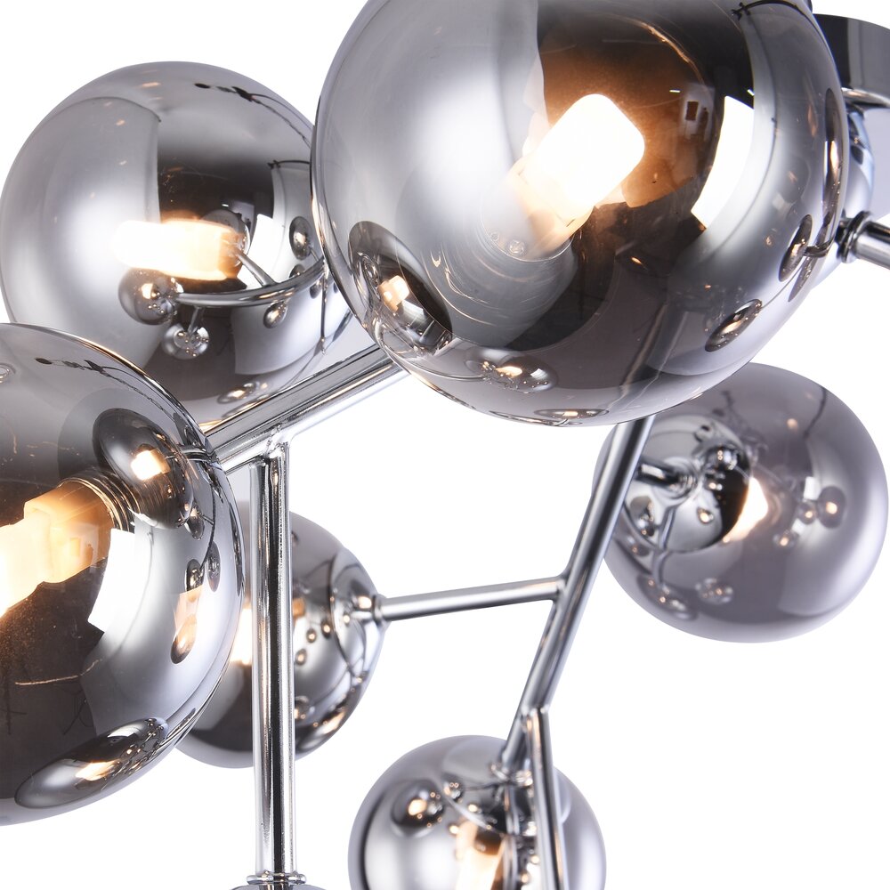 Плафонера Maytoni Dallas хром/сив 12 крушки