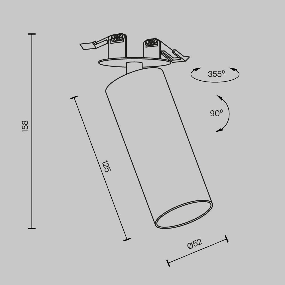 Плафонера Maytoni FOCUS LED бяла C053CLL12W3KWW