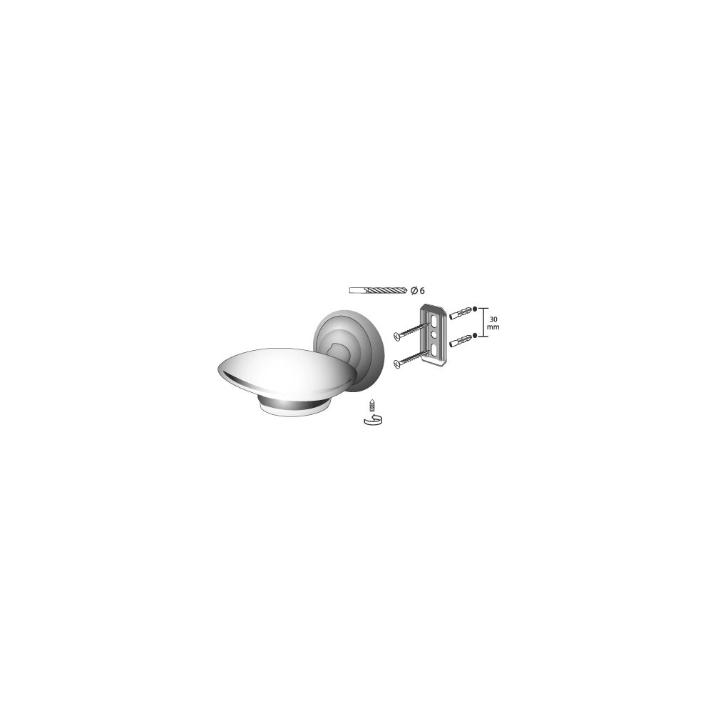 Bisk Deco Bronze Soap Dish