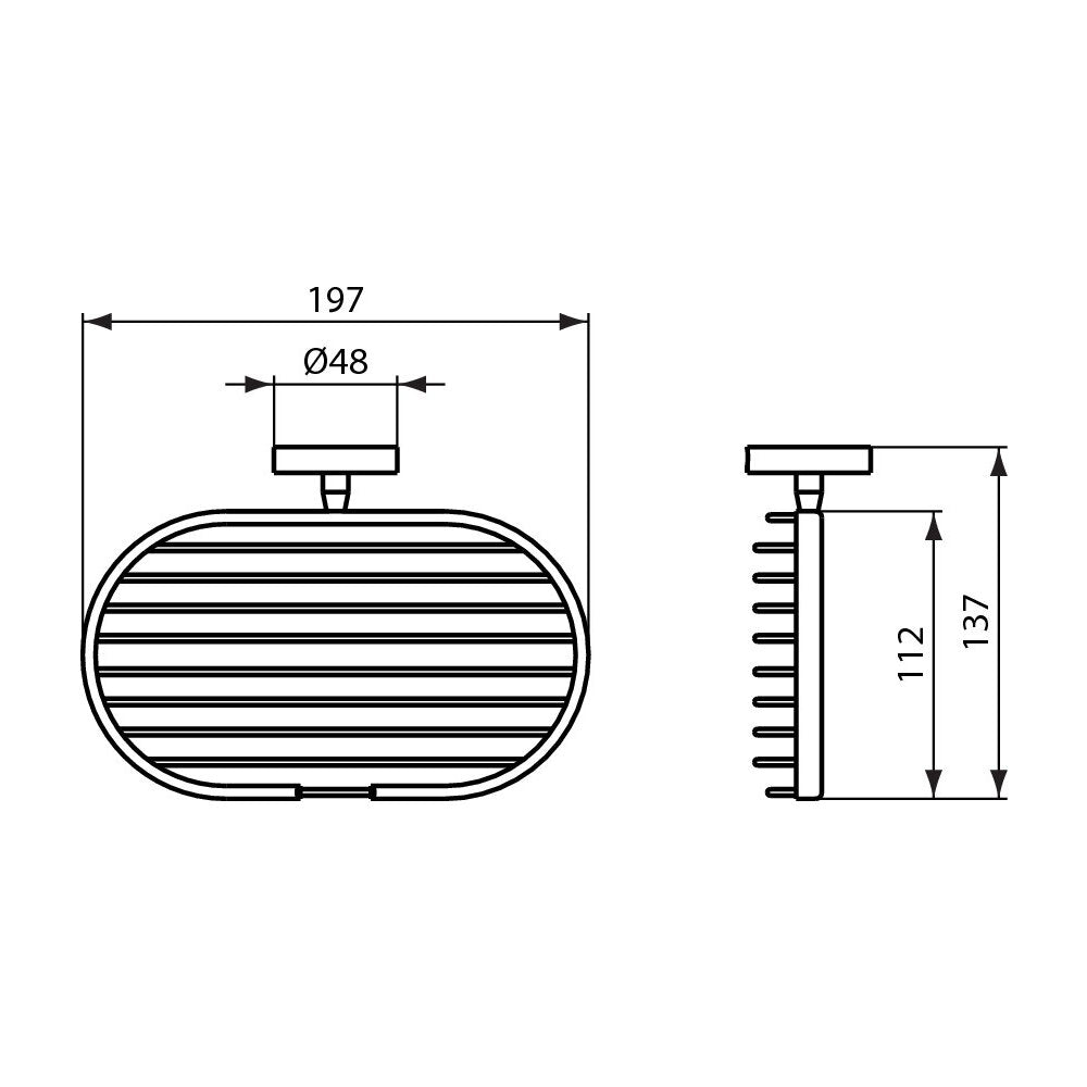 Ideal Standard IOM Chrome Shower Soap Dish