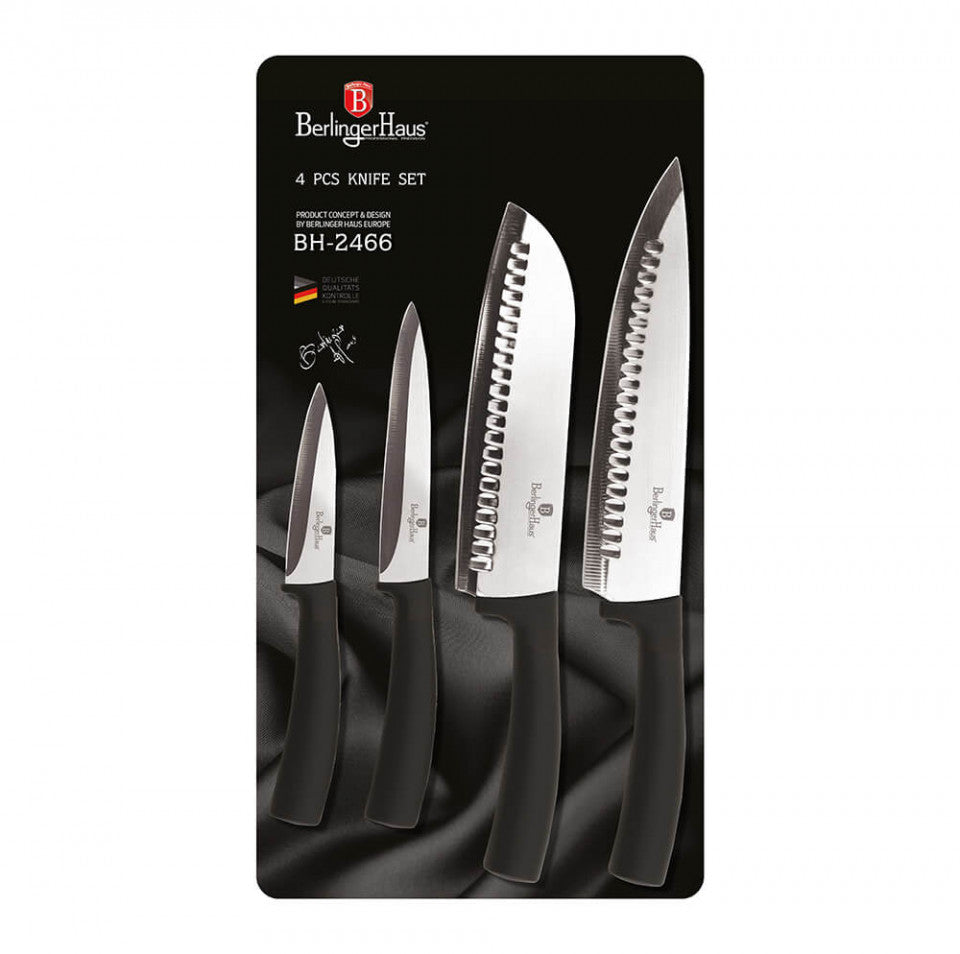 Комплект ножове (4 части) Black Silver Collection BerlingerHaus BH 2466