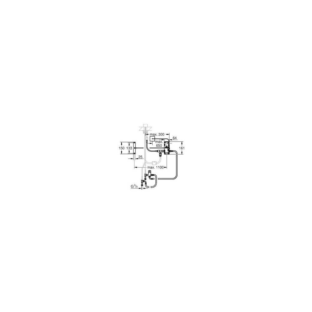 Комплектация за преобразуване Grohe с контрол на крака