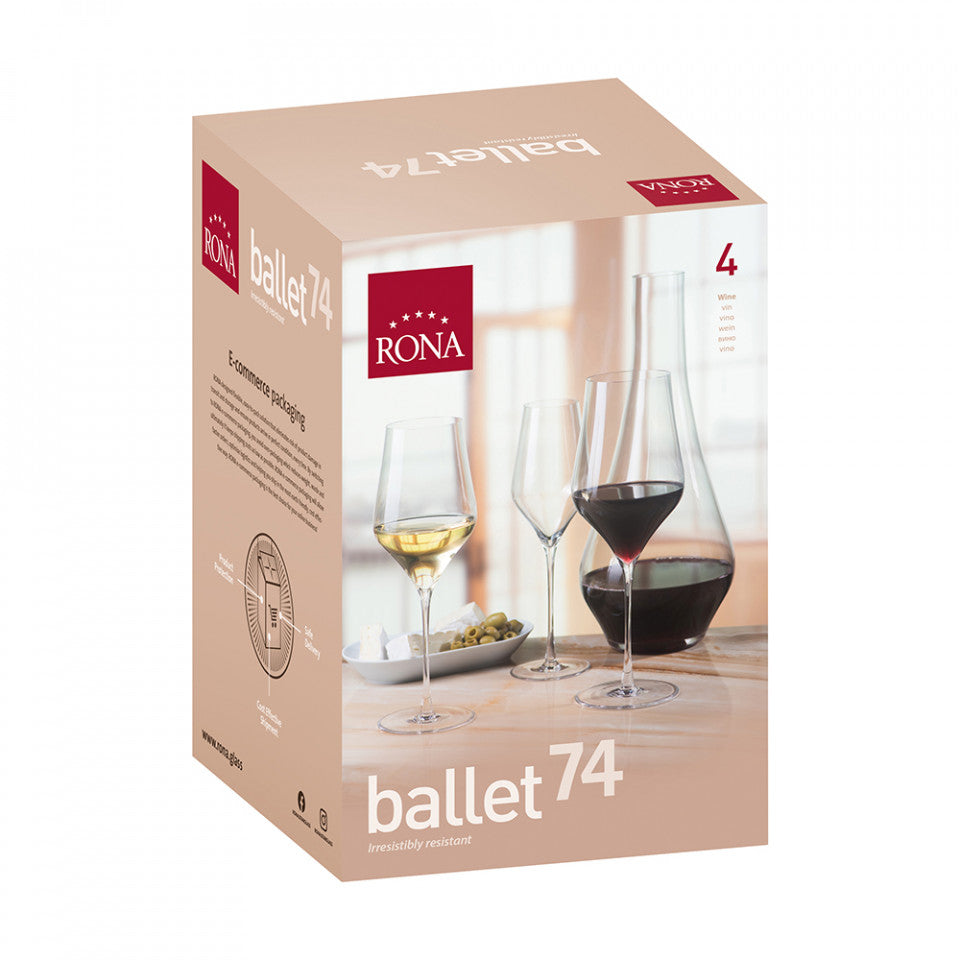 Комплект чаши за вино Rona Ballet 7457 680ml, 4 бр 1005279