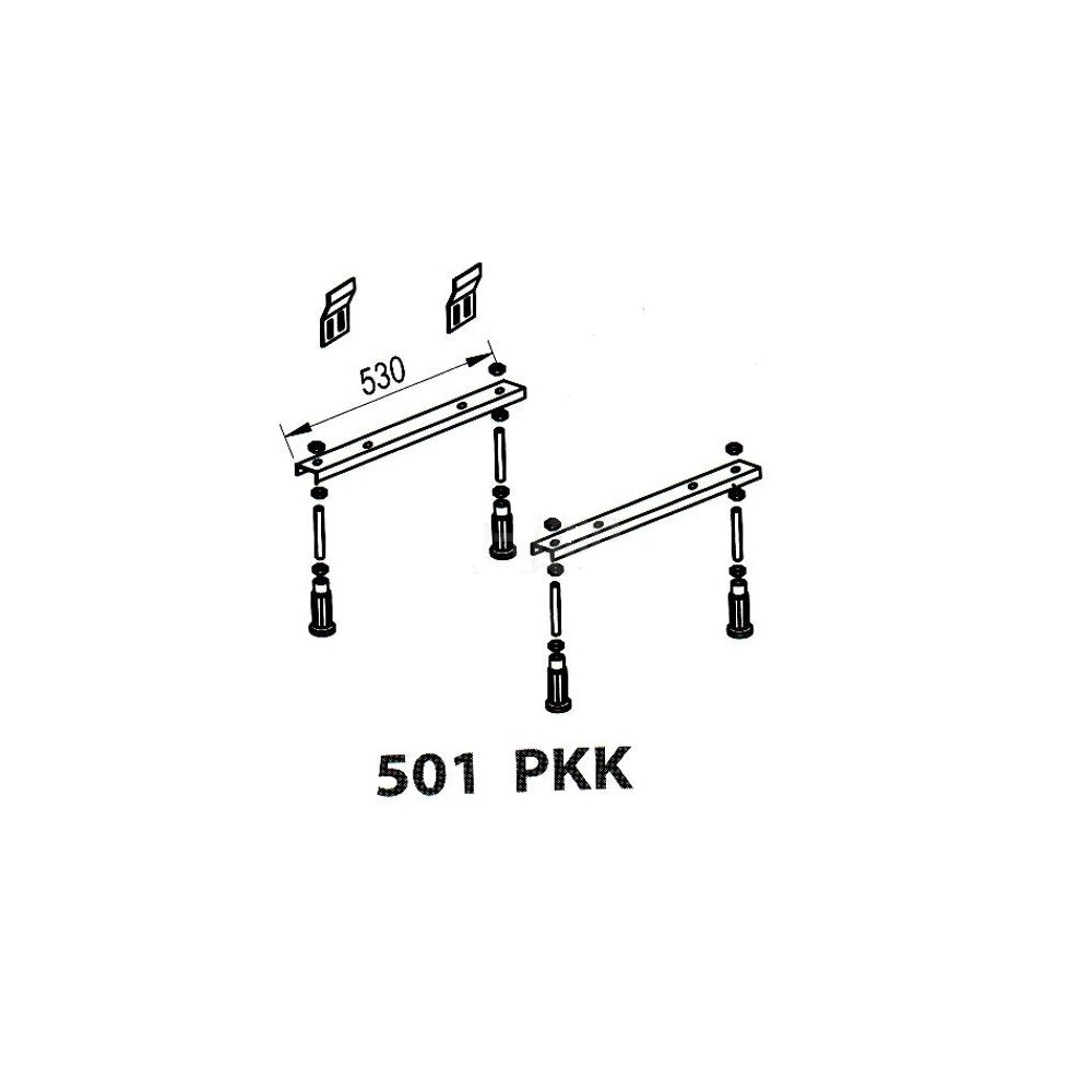 Kolpasan Evelin Tamia Elektra Bell Bathtub Feet Set