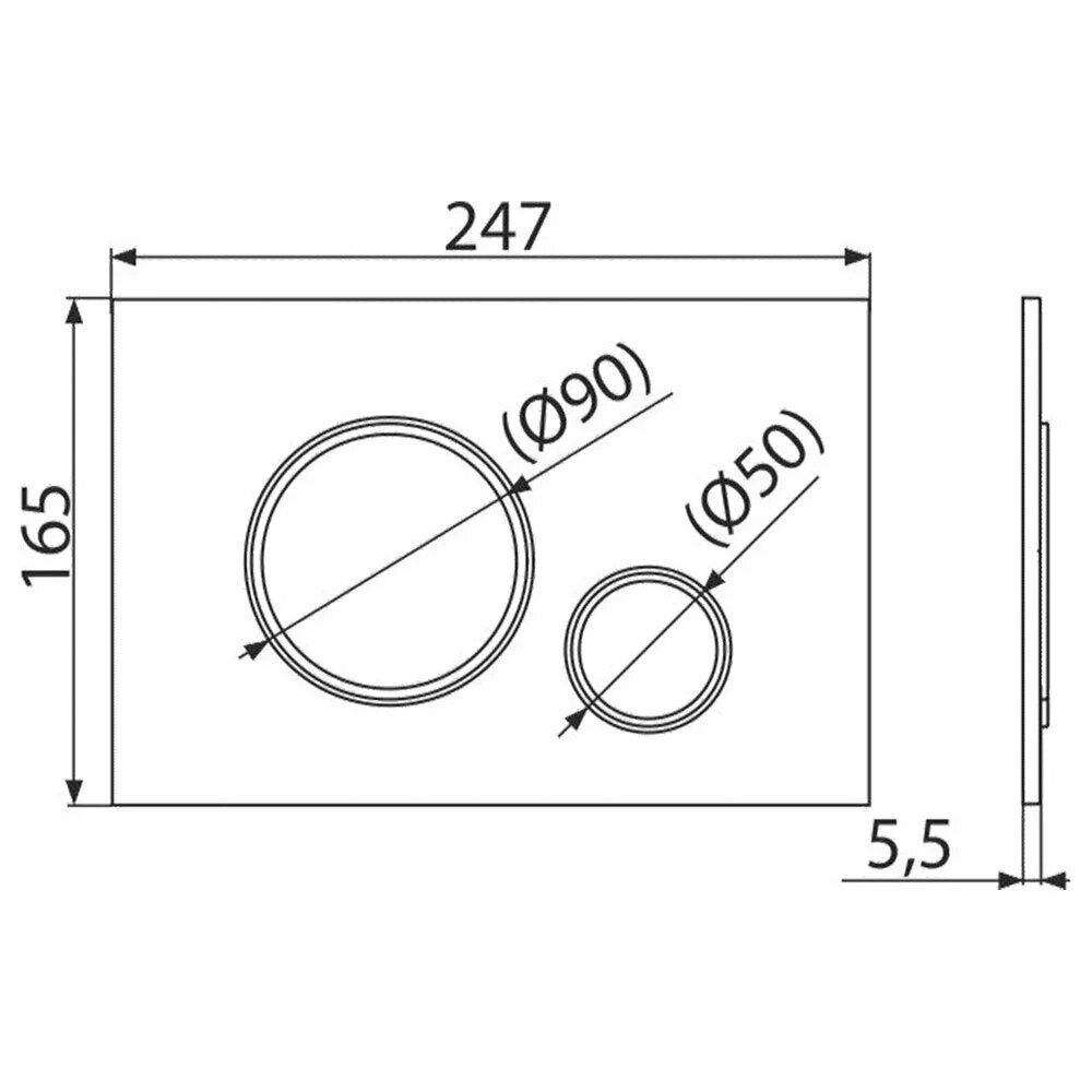 Комплект за вграждане на тоалетна Alca AM101/1120 с бутон Thin M771 хром и тоалетна чиния Rune Jord бяла с капак softclose