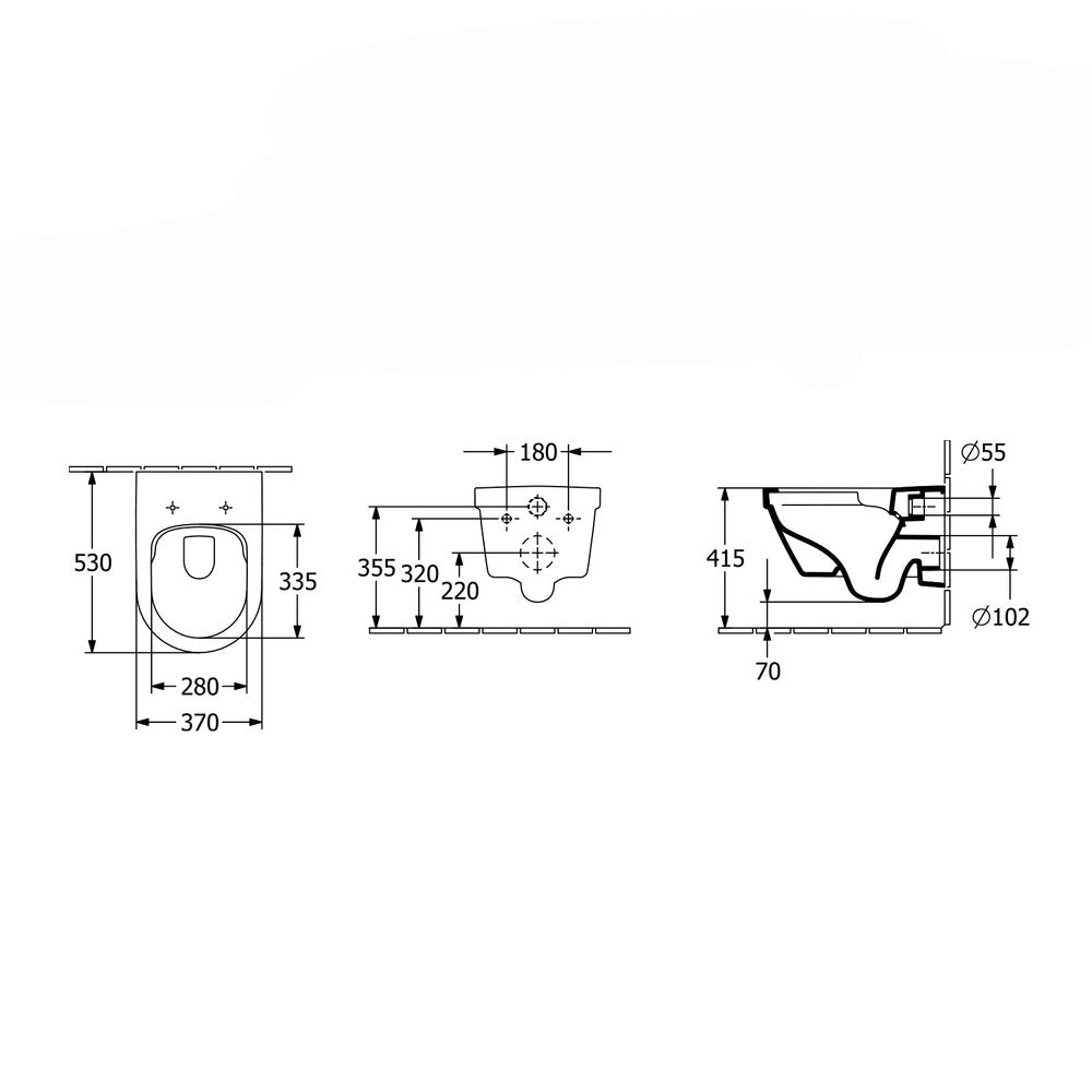 Сет за окачено WC Villeroy&Boch Architectura Combi-Pack DirectFlush Rimless с капак softclose бял Alpin CeramicPlus