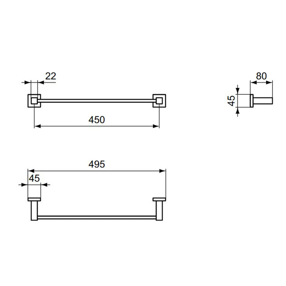 Ideal Standard IOM Towel Bar Holder 45 cm