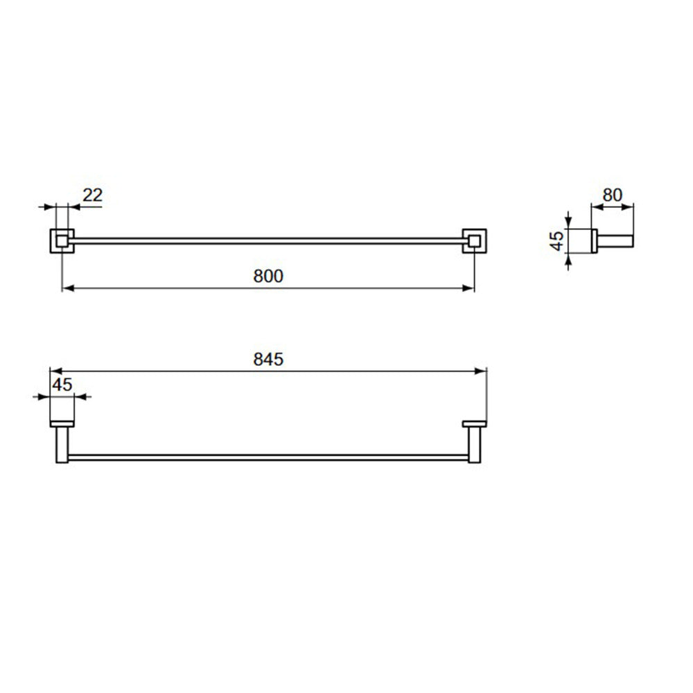 Държач за кърпи Ideal Standard IOM 80 см