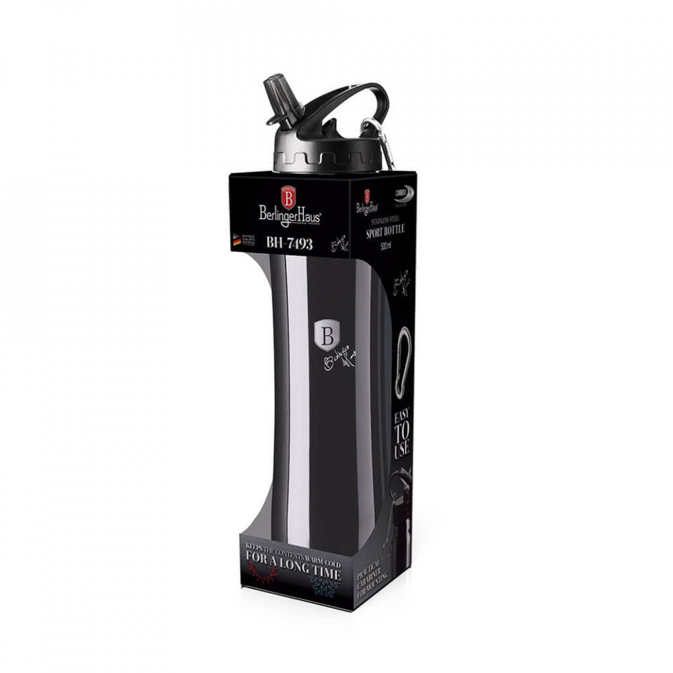 Термос спорт Metallic Line Carbon Pro Edition BerlingerHaus BH 7493