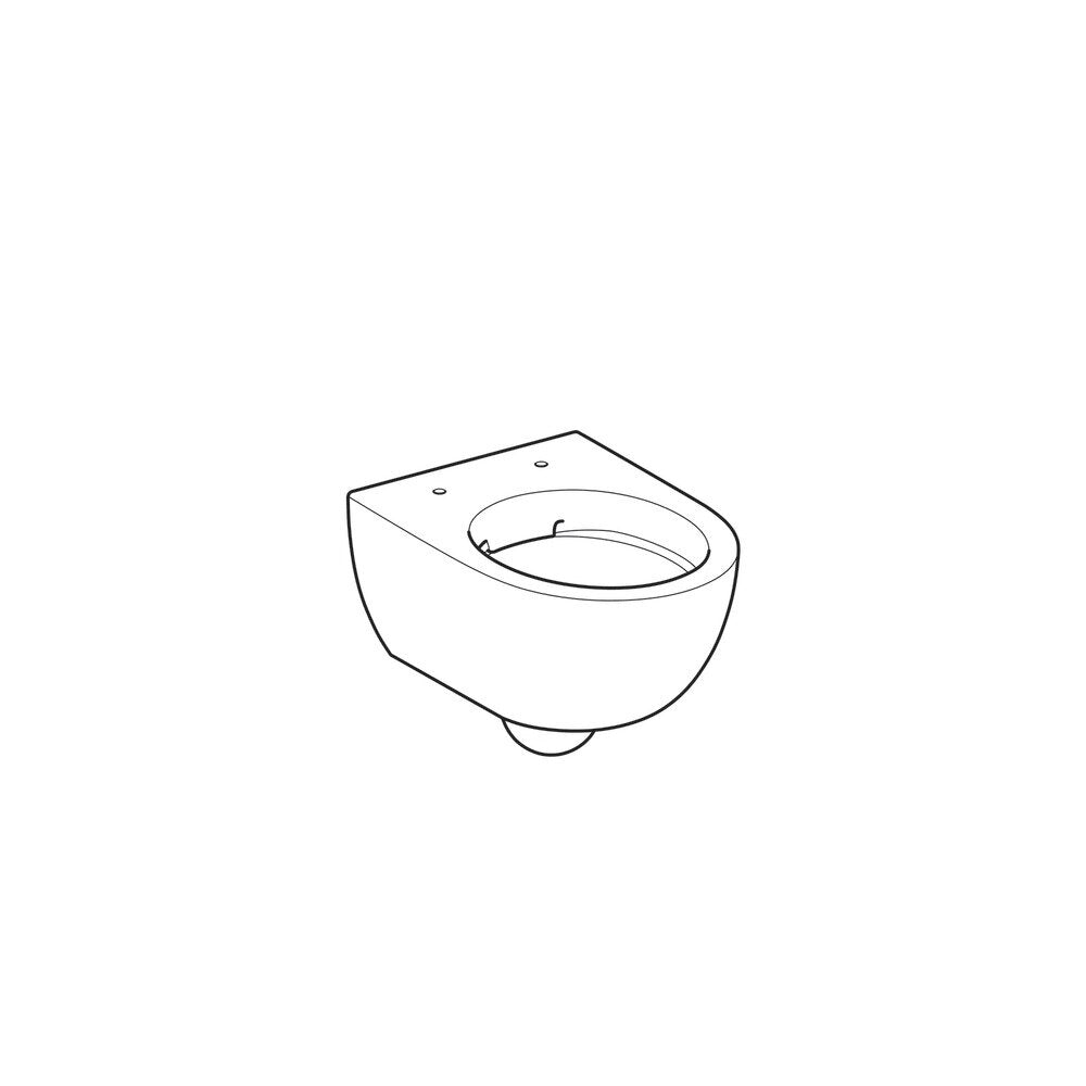 WC чиния Geberit Selnova Compact Rimfree, кратка проекция