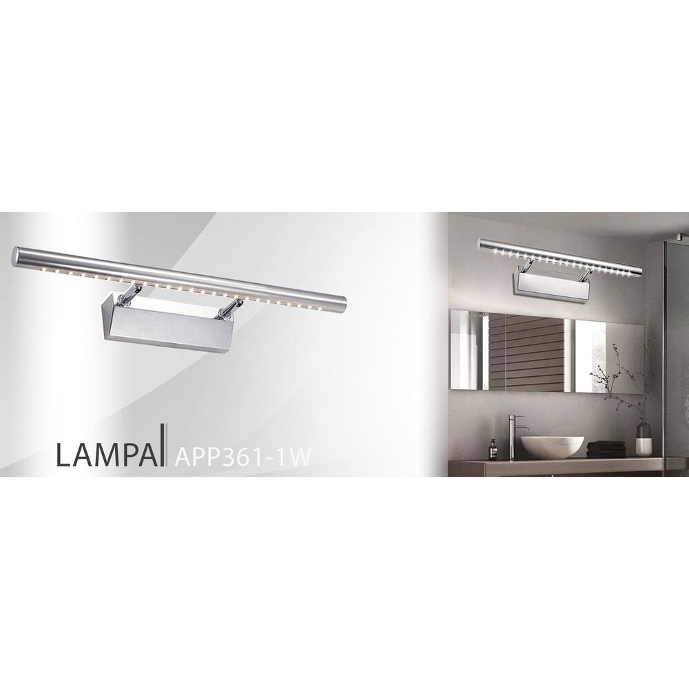 Rea 5W Bathroom Wall Light 40 cm Grey APP361-1W
