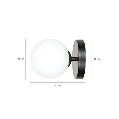 Emibig Bior 1 Wall Lamp Black/White