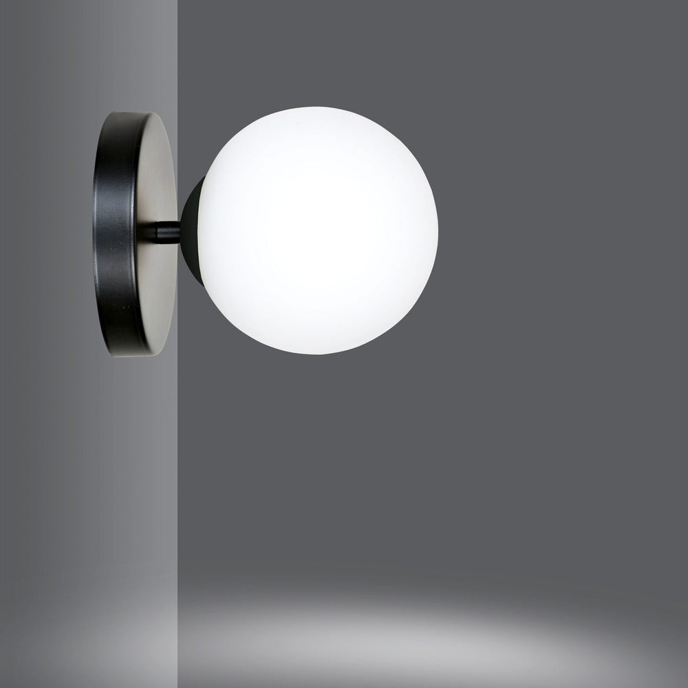 Emibig Halldor 1 Wall Lamp Black/White