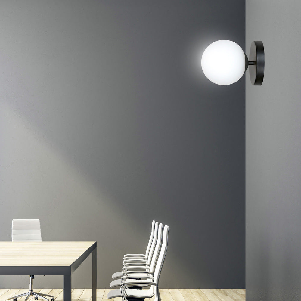Emibig Halldor 1 Wall Lamp Black/White