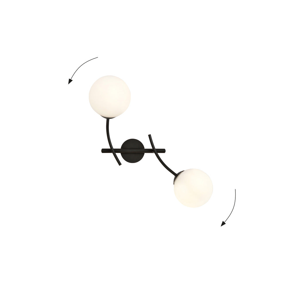 Emibig Hunter 2 Black/White Wall Lamp