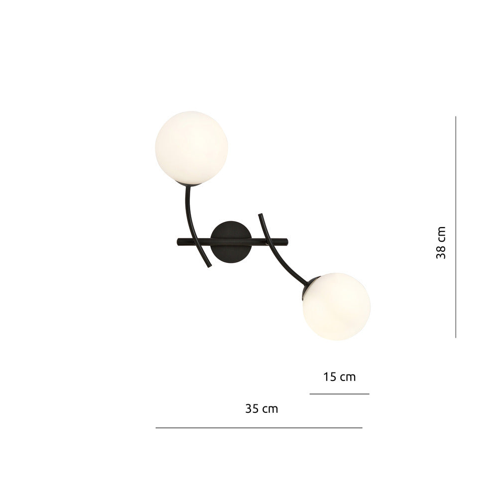 Emibig Hunter 2 Black/White Wall Lamp