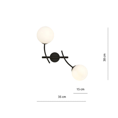 Emibig Hunter 2 Black/White Wall Lamp