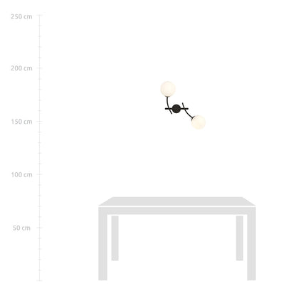Emibig Hunter 2 Black/White Wall Lamp