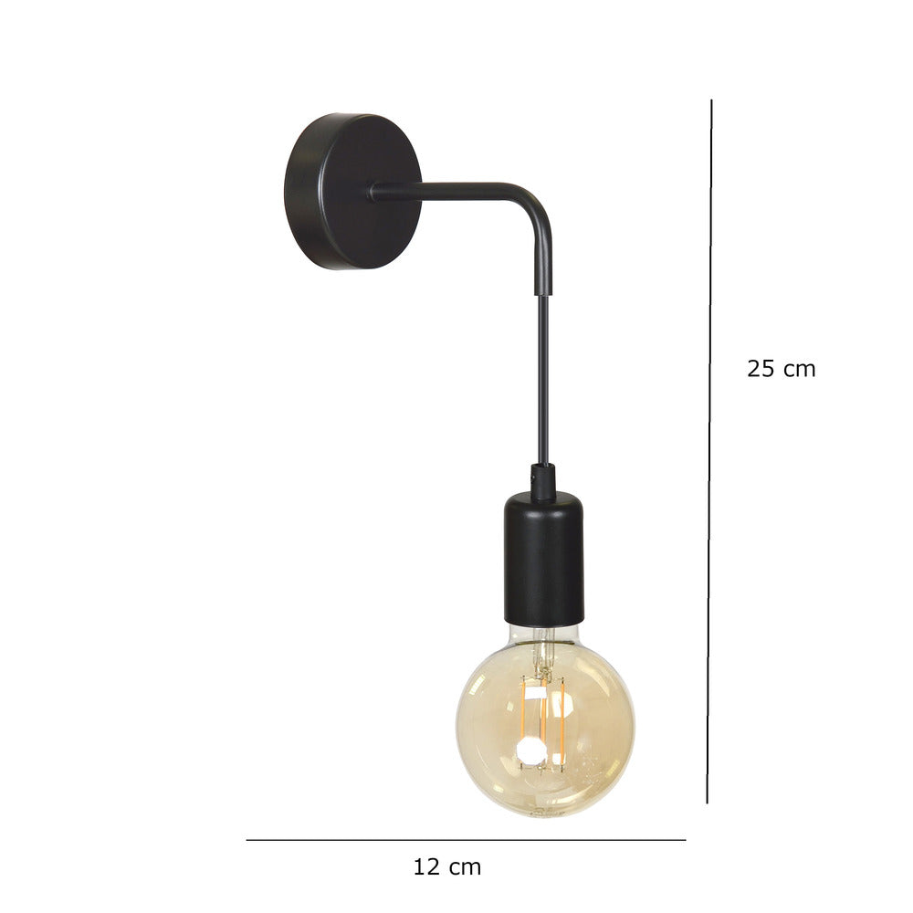 Emibig Multiplo 1 Black Wall Lamp