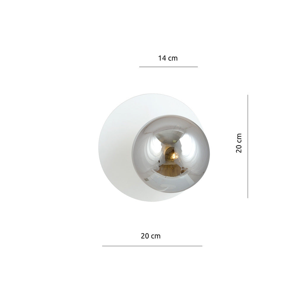 Wall lamp Emibig Oslo K1 white/graphite